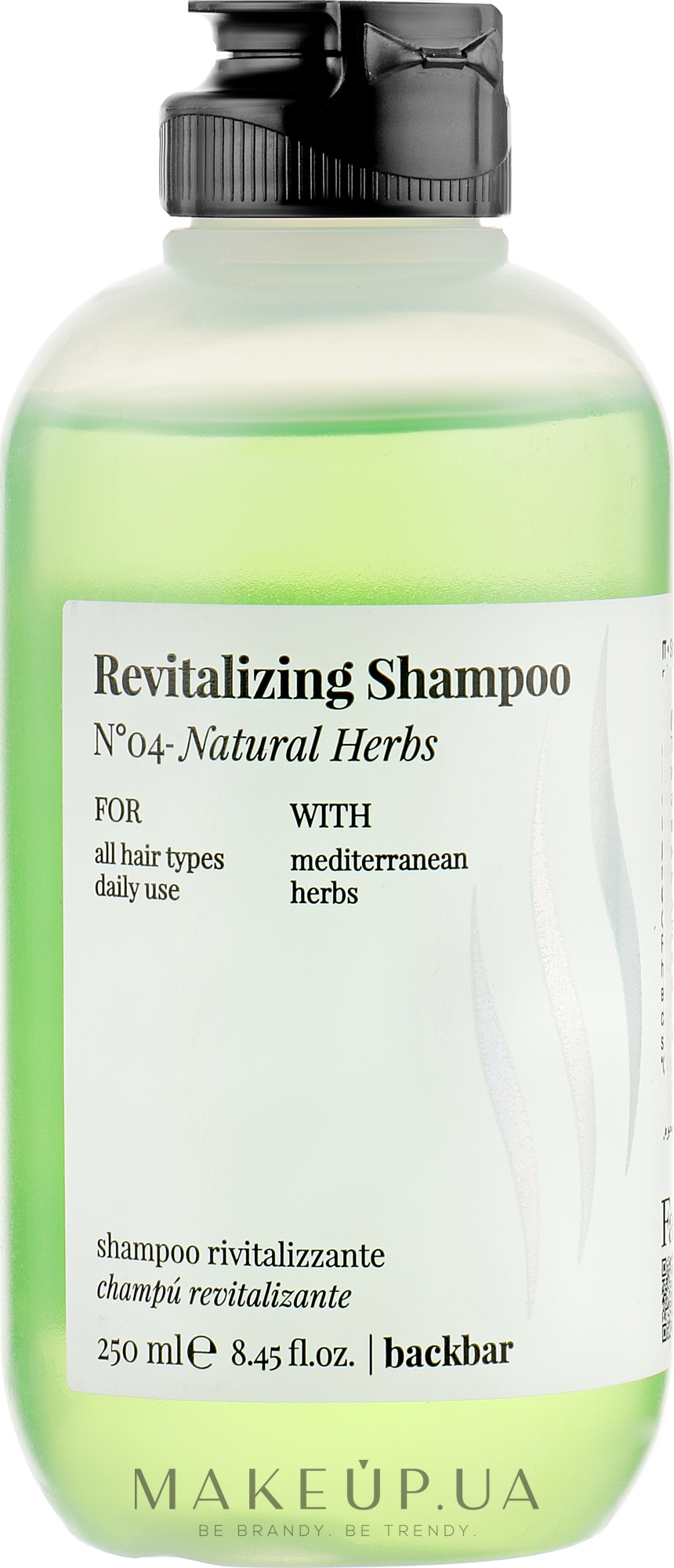 Шампунь "Натуральные травы" - Farmavita Back Bar No4 Revitalizing Shampoo Natural Herbs — фото 250ml