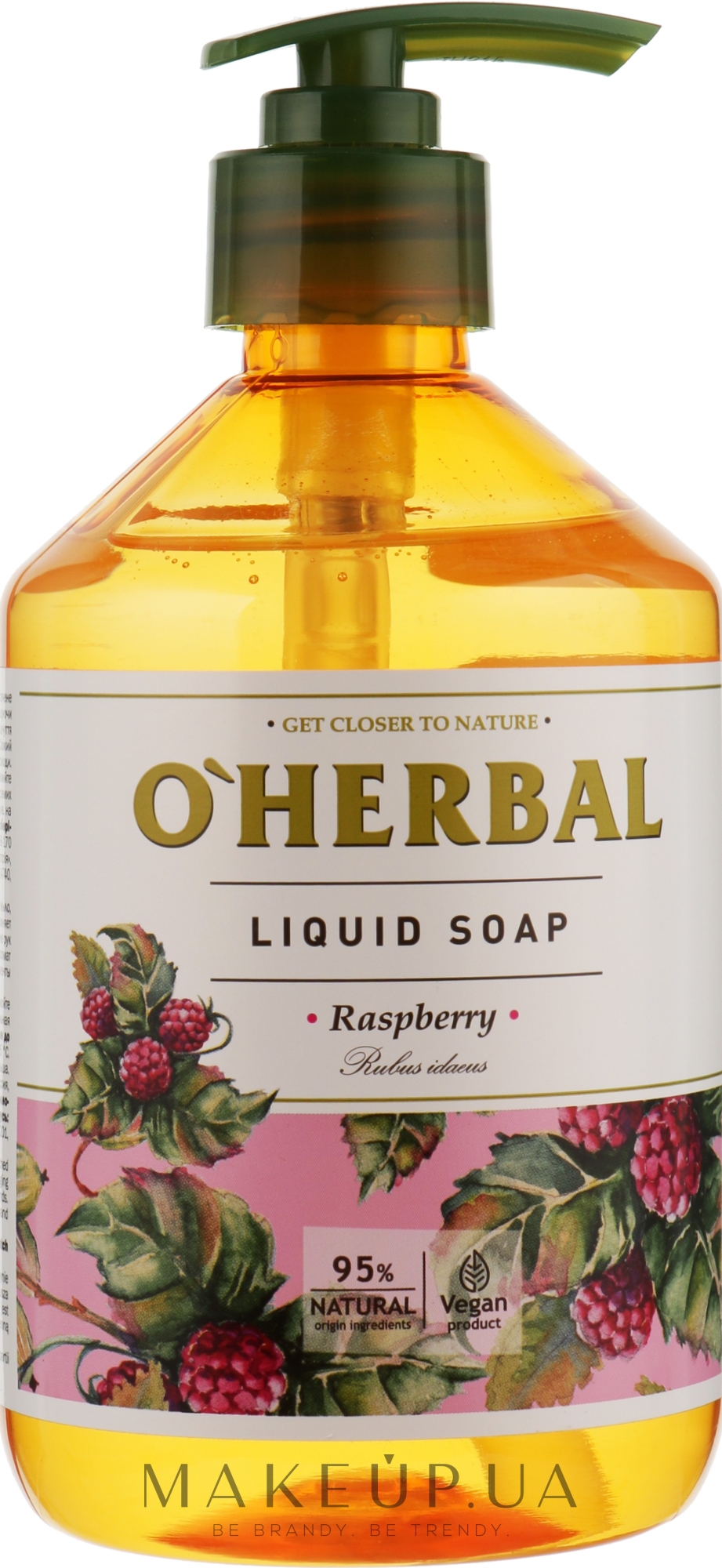 Жидкое мыло с экстрактом малины - O’Herbal Raspberry Liquid Soap — фото 500ml