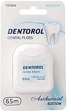 Парфумерія, косметика Зубна нитка з триклозаном, 65 м - Dentorol Dental Floss Antibacterial Edition