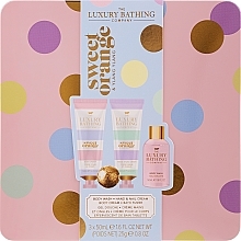 Духи, Парфюмерия, косметика Набор - Grace Cole The Luxury Bathing Company Sweet Orange & Ylang Ylang (b/cr/50ml + h&n cr/50ml + b/wash/50ml + bomb/25g)