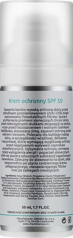 Сонцезахисний крем для обличчя - Charmine Rose Charm Medi Sun Protect SPF50 — фото N2