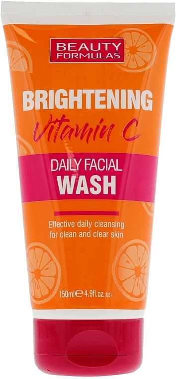 Осветляющее средство для ежедневного умывания - Beauty Formulas Brightening Vitamin C Daily Facial Wash — фото N1