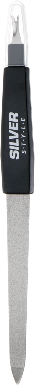 Пилочка сапфировая с резцом, 17 см, черная - Silver Style — фото N1