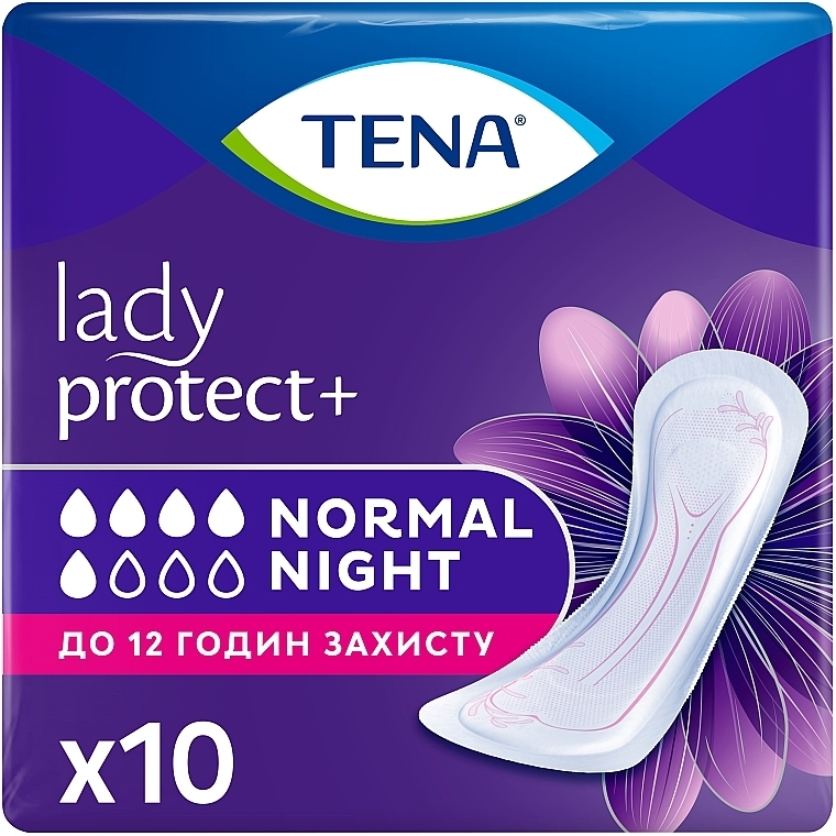 Урологические прокладки TENA Lady Normal Night, 10 шт. - TENA — фото N1