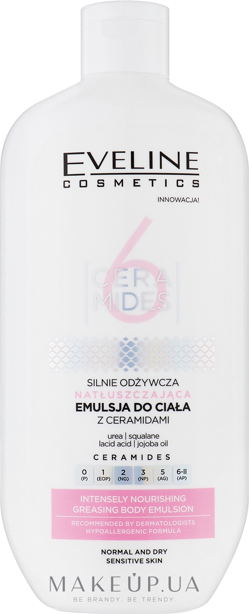 Емульсія для тіла - Eveline Cosmetics 6 Ceramides Intensely Nourishing Body Emulsion — фото 350ml