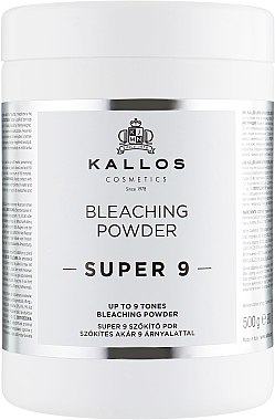 Пудра для освітлення волосся - Kallos Cosmetics Up To 9 Tones Bleaching Powder — фото N1