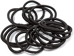 Резинки для волос эластичные, черные, 18 шт. - Inca Rubber Hair Bands — фото N1