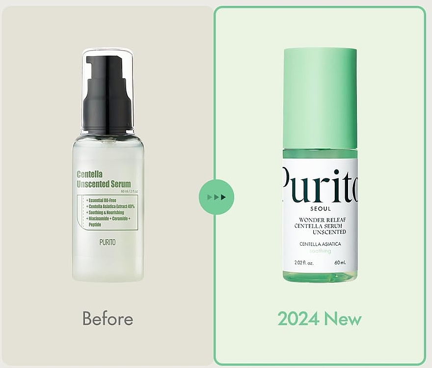 Заспокійлива сироватка з центелою без ефірних олій - Purito Seoul Wonder Releaf Centella Serum Unscented — фото N2