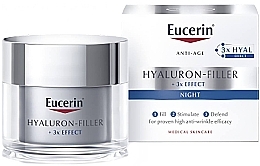 Нічний крем для обличчя - Eucerin Hyaluron-Filler 3x Effect Night Care — фото N2