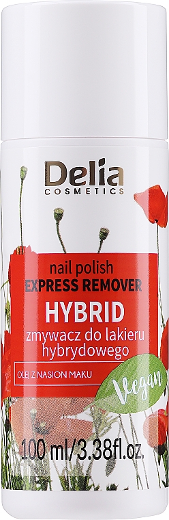 Жидкость для снятия лака с экстрактом розы - Delia Coral Acetone Nail Polish Remover