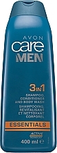 Шампунь-гель 3в1 - Avon Care Man Essentials Shampoo Conditioner And Body Wash — фото N3