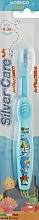 Парфумерія, косметика Дитяча зубна щітка "Silver Care Baby" від 6-36 міс., блакитна - PresiDENT
