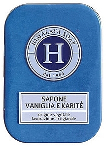 Мыло в коробке "Ваниль и ши" - Himalaya dal 1989 Delux Vanilla And Shea Soap — фото N1