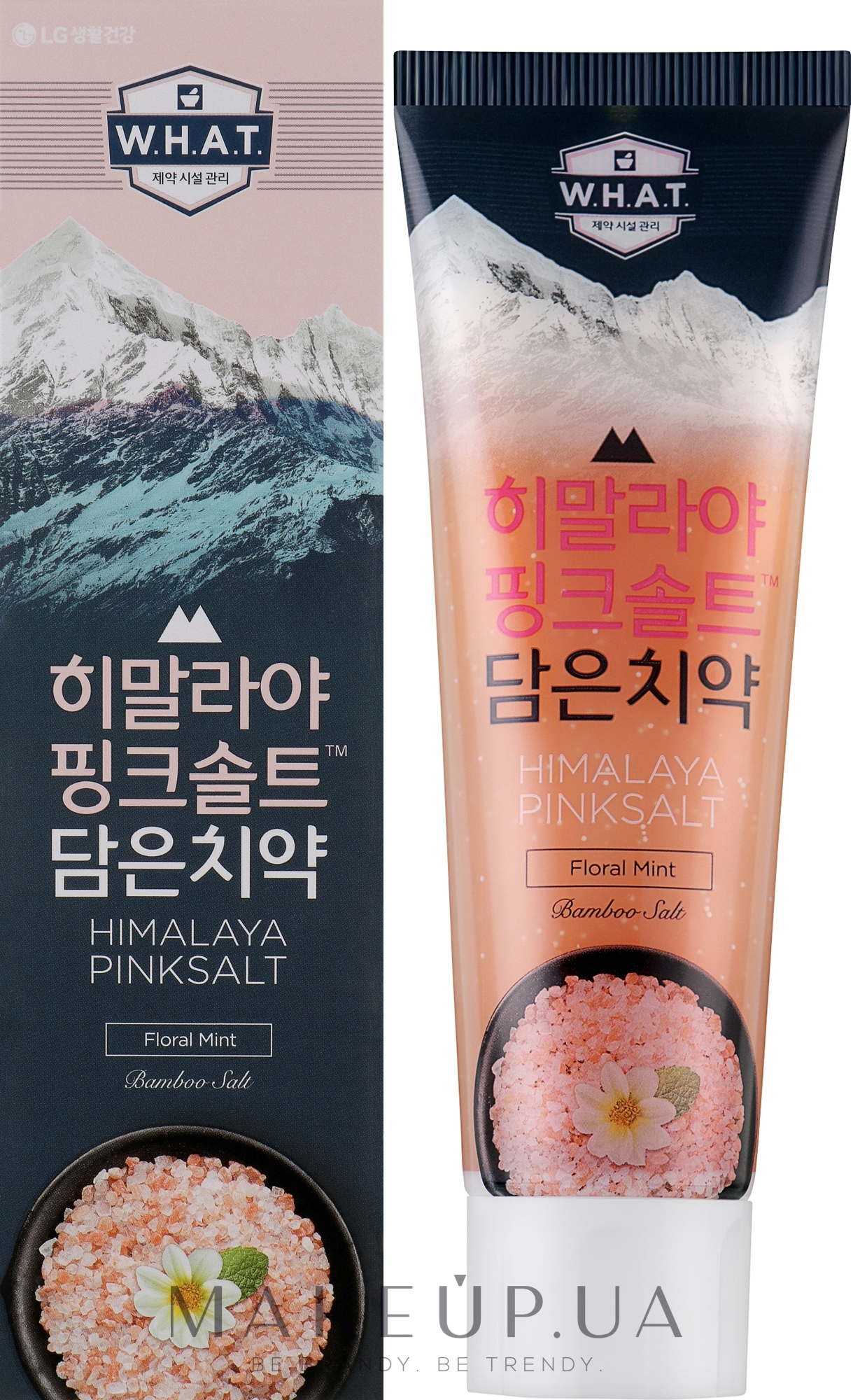Зубная паста с розовой гималайской солью, цветами и мятой - LG Household & Health Perioe Himalaya Pink Salt Floral Mint — фото 100ml