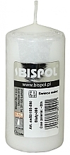 Свічка циліндрична 50x100 мм, біла - Bispol — фото N1