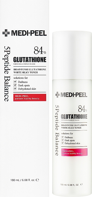 Освітлювальний тонер для обличчя з глутатіоном - Medi Peel Bio Intense Glutathione White Silky Toner — фото N2