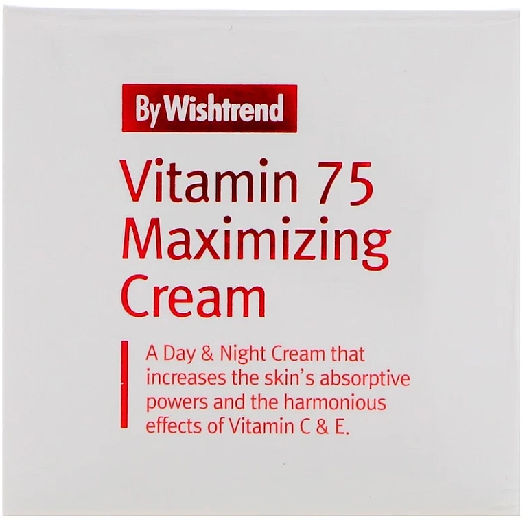 Витаминный крем для лица с экстрактом облепихи - By Wishtrend Vitamin 75 Maximizing Cream — фото N2