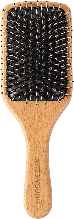 Деревянная расческа с комбинированной щетиной - Sister Young Vera Wood Brush Bv — фото N6