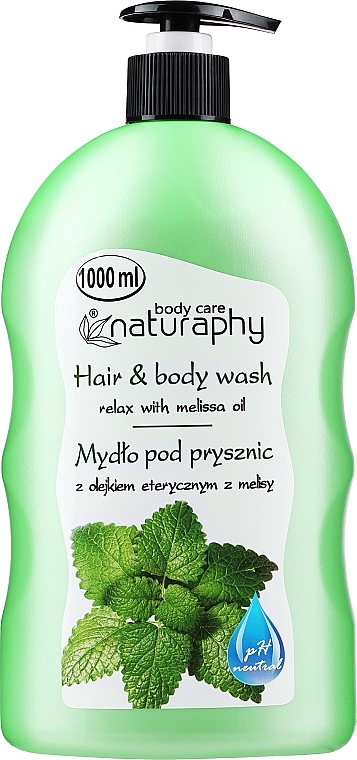 Шампунь-гель для душа "Мелисса" - Naturaphy Hair & Body Wash With Melissa Oil — фото N1