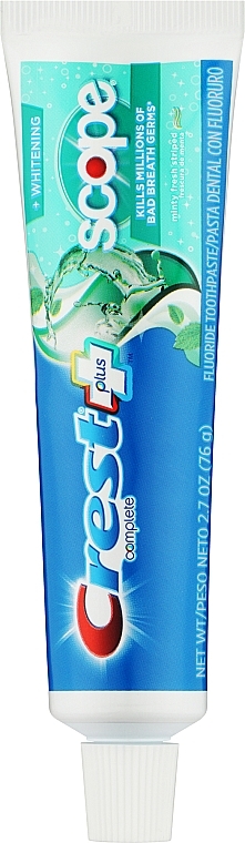Відбілювальна зубна паста  - Crest Complete Multi-Benefit Whitening Scope Minty Fresh Striped — фото N5
