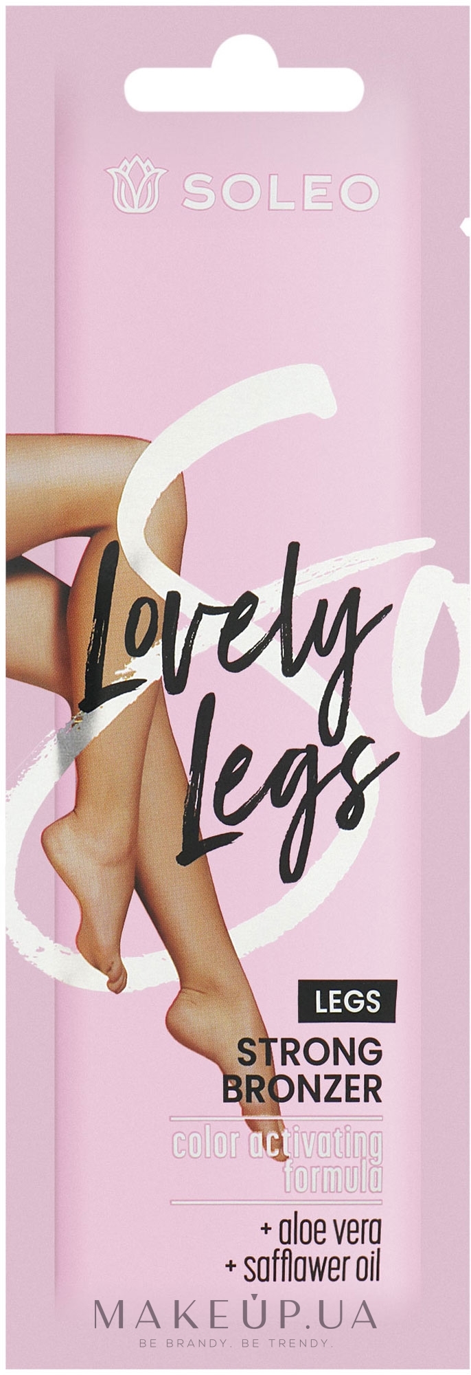 Soleo Lovely Legs Strong Bronzer (пробник) - Крем для загара ног в солярии  с алоэ вера и маслом шафрана: купить по лучшей цене в Украине | Makeup.ua