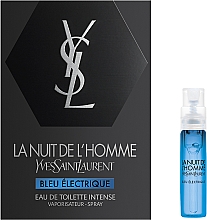 Yves Saint Laurent La Nuit de L'Homme Bleu Electrique - Туалетная вода (пробник) — фото N1