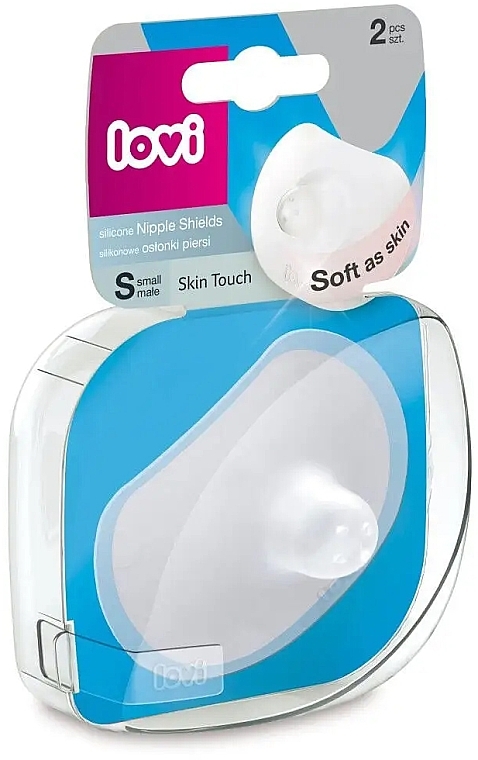 Силиконовые накладки на сосок "Skin Touch", 2 шт., размер S - Lovi — фото N1