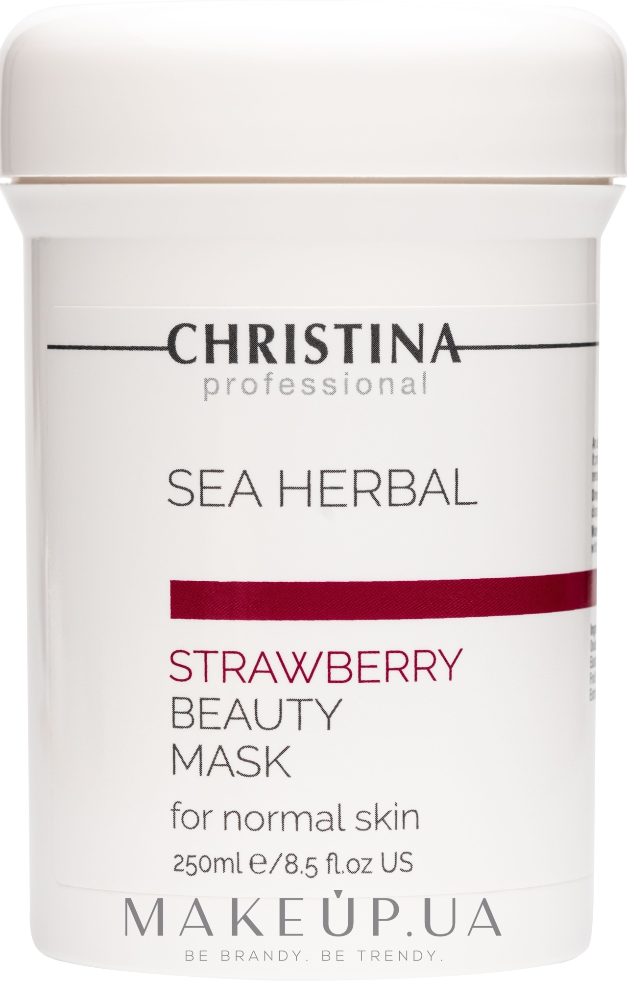 Полунична маска краси для нормальної шкіри - Christina Sea Herbal Beauty Mask Strawberry — фото 250ml