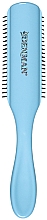 Щітка для волосся D3, блакитна з чорним - Denman Original Styler 7 Row Nordic Ice — фото N2