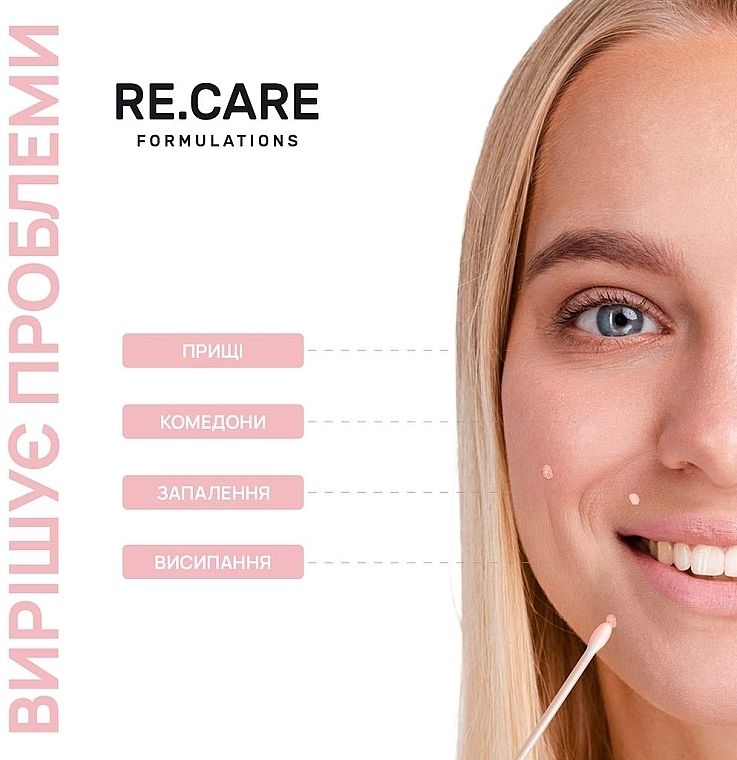 Локальное средство от прыщей подсушивающие - Re.Care Anti-Pimple Drying Lotion — фото N5