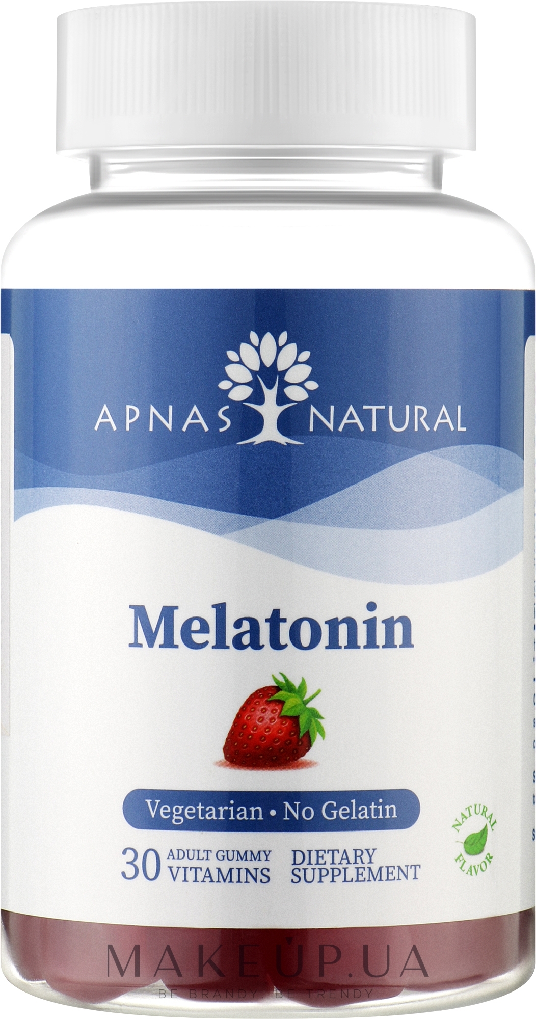 Пищевая добавка "Мелатонин", 30 жевательных пастилок - Apnas Natural — фото 30шт