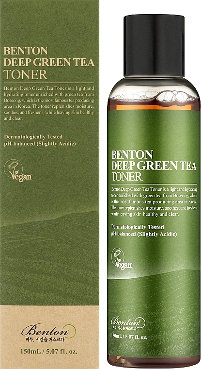 Тонер для лица с зеленым чаем - Benton Deep Green Tea Toner — фото N2