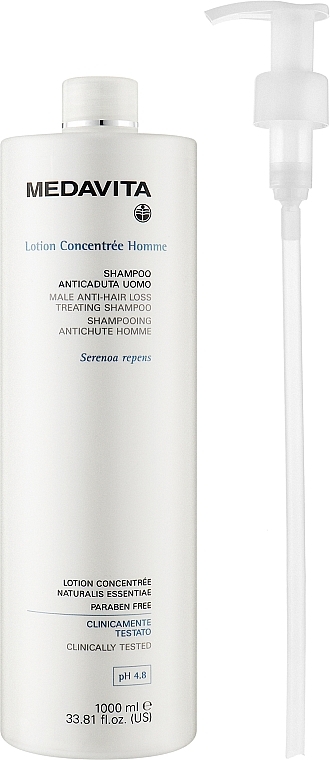 Укрепляющий шампунь против выпадения волос - Medavita Lotion Concentree Anti-Hair Loss Shampoo — фото N4