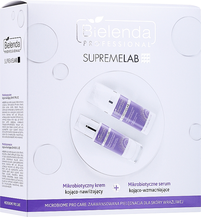 Набір - Bielenda Professional SupremeLab Microbiome Pro Care (cr/50ml + ser/30ml) — фото N1