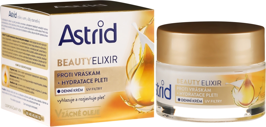 Зволожувальний денний крем проти зморшок - Astrid Moisturizing Anti-Wrinkle Day Cream — фото N1