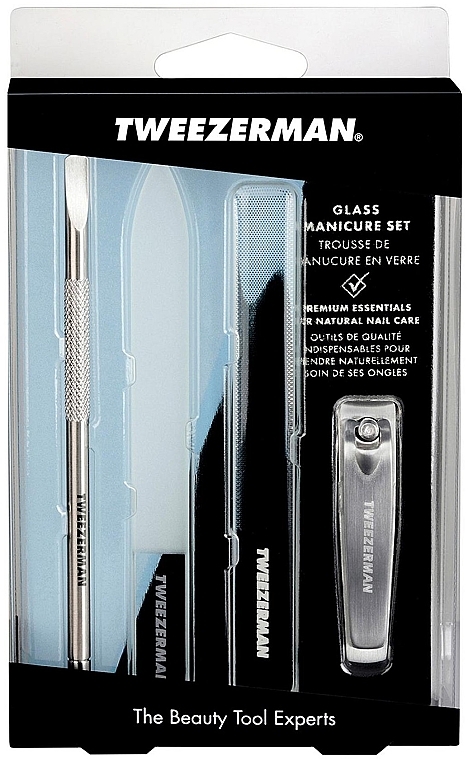 Набір інструментів для манікюру - Tweezerman Glass Manicure Set — фото N1