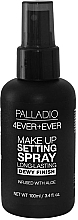 Духи, Парфюмерия, косметика Спрей-фиксатор для макияжа - Palladio 4 Ever + Ever Makeup Setting Spray Dewy Finish