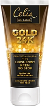 Парфумерія, косметика Розкішний крем для ніг - Celia De Luxe Gold 24K Luxurious Foot Cream