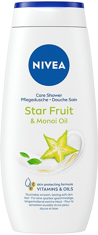 Гель-уход для душа "Карамболь и масло монои" - NIVEA Star Fruit & Monoi Oil Care Shower