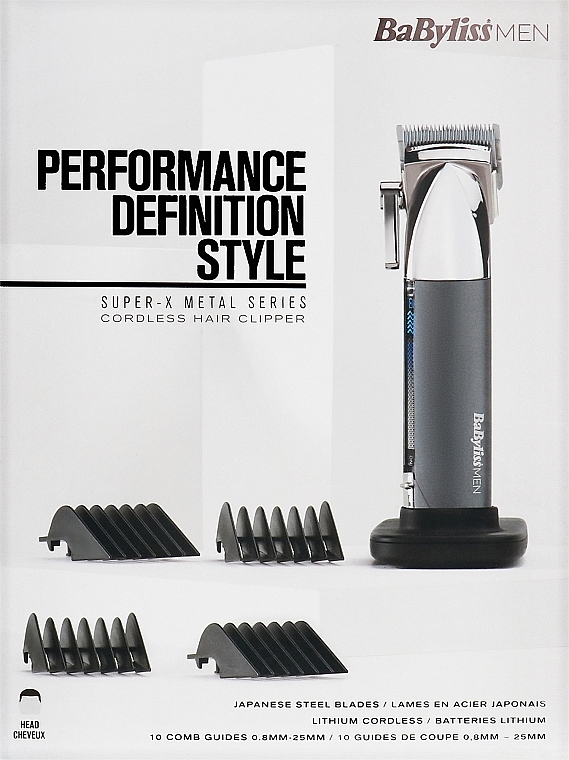 Машинка для підстригання волосся - Babyliss Men Performance Definition Style E996E — фото N2