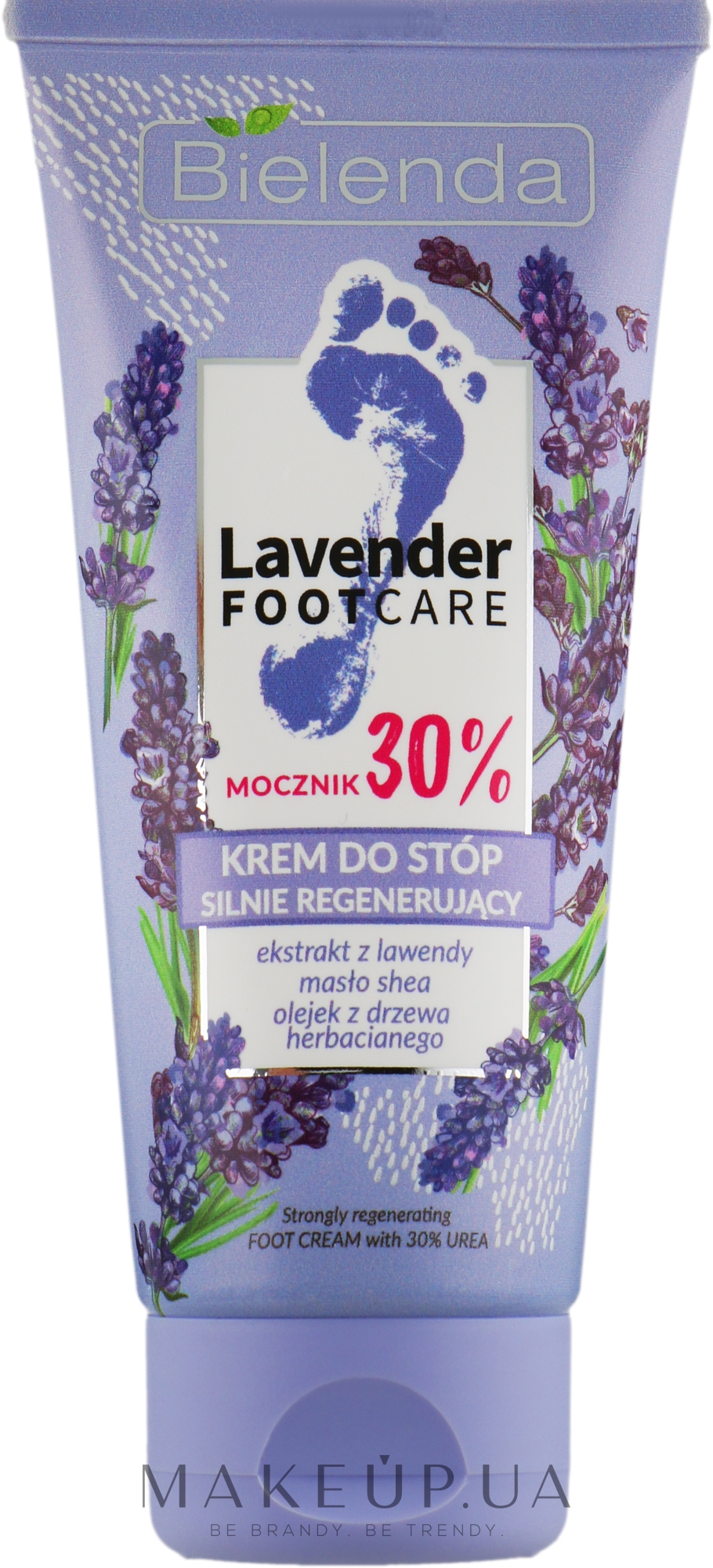 Крем для ног с мочевиной 30% - Bielenda Lavender Foot Care Cream — фото 75ml