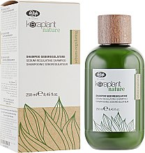 Шампунь для регулирования жирности волос - Lisap Keraplant Nature Sebum-Regulating Shampoo — фото N3