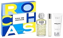 Духи, Парфюмерия, косметика Rochas Eau De Rochas - Набор (edt/100ml + edt/20ml + b/lot/100ml)