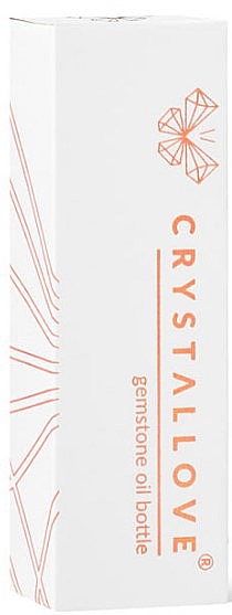 Пляшечка з кристалами для олії "Лимонний бурштин", 10 мл - Crystallove Citrine Amber Oil Bottle — фото N2