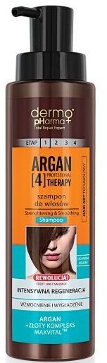 Шампунь для волос - Dermo Pharma Argan Professional 4 Therapy Strengthening & Smoothing Shampoo