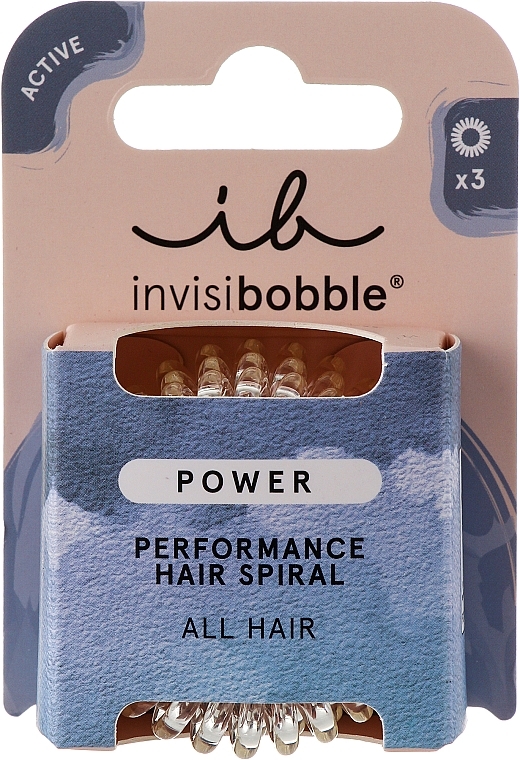 Резинка-браслет для волос - Invisibobble Power Crystal Clear Perfomance Hair Spiral — фото N1