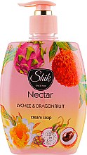 Гель-мыло жидкое "Личи и питахайя", в полимерной бутылке - Шик Nectar — фото N1