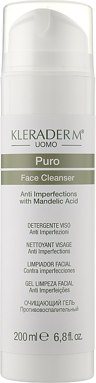 Пінка для вмивання з мигдальною кислотою - Kleraderm Uomo Face Cleanser — фото N1
