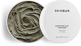 Маска для обличчя матуюча із зеленою глиною та 7 трав'яними екстрактами - SKINBAR Green Clay & 7 Herbs Face Mask — фото N1