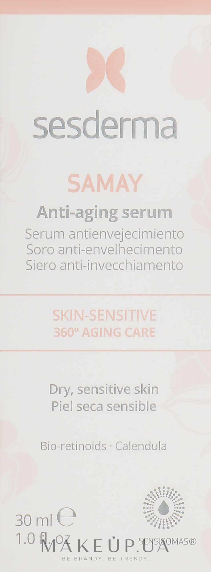 Антивозрастная сыворотка для лица - SesDerma Laboratories Samay Anti-Aging Serum Sensitive Skin — фото 30ml